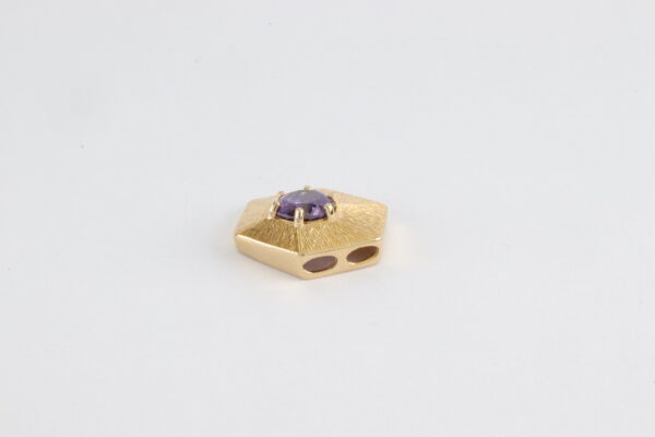 Anhänger in Sterlingsilber vergoldet mit Amethyst – Bild 3