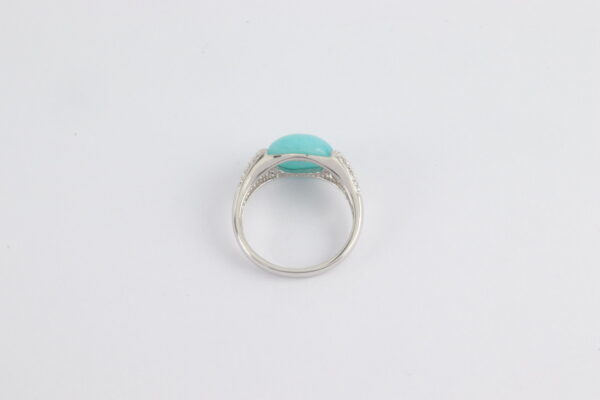 Ring in Sterlingsilber mit Amazonit und Zirkonia – Bild 5
