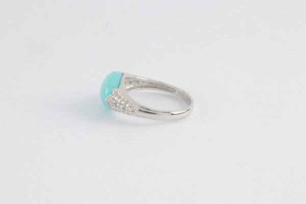 Ring in Sterlingsilber mit Amazonit und Zirkonia – Bild 6