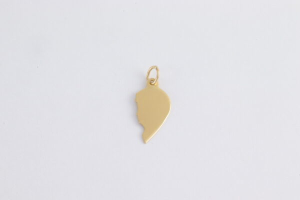 halbes Herz in Gelbgold