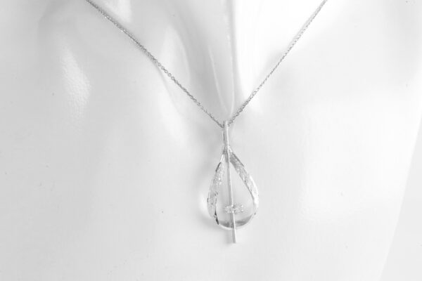 Silber Collier  mit klaren Zirkonia