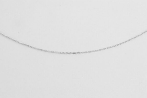 sehr feine Weißgold - Kette – Bild 5