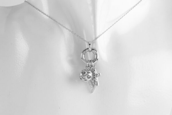 super schönes Collier in Sterlingsilber mit Zirkonia – Bild 2