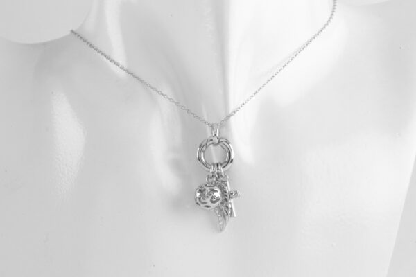 super schönes Collier in Sterlingsilber mit Zirkonia – Bild 3