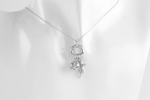 super schönes Collier in Sterlingsilber mit Zirkonia – Bild 4