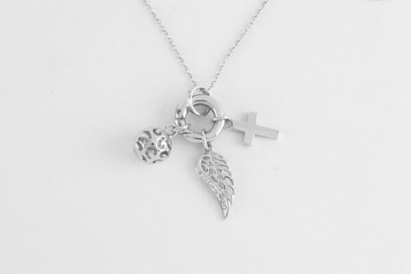 super schönes Collier in Sterlingsilber mit Zirkonia