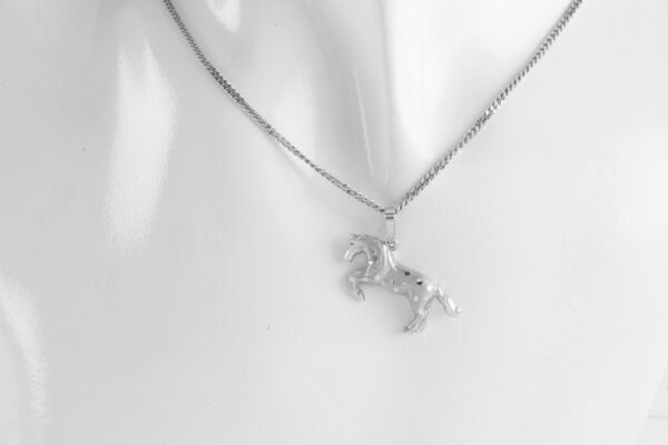 Collier in Sterlingsilber mit Pferd – Bild 2