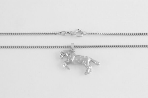Collier in Sterlingsilber mit Pferd – Bild 3