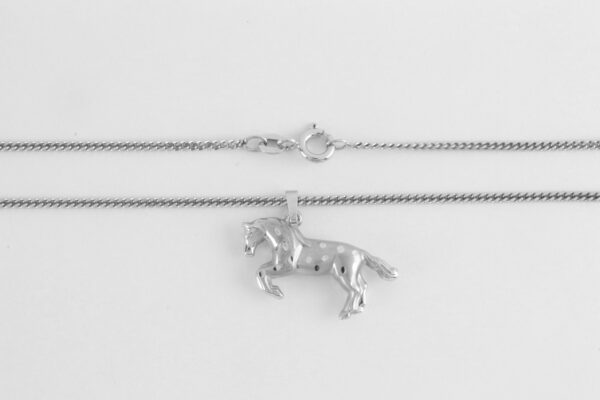 Collier in Sterlingsilber mit Pferd – Bild 4