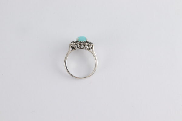feiner Ring in Sterlingsilber mit Amazonit und Zirkonia – Bild 6