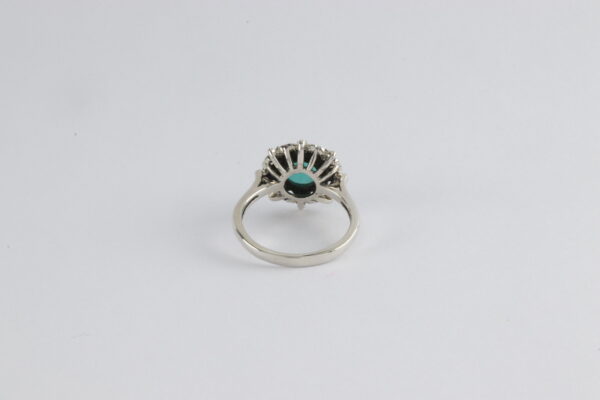 feiner Ring in Sterlingsilber mit Amazonit und Zirkonia – Bild 3