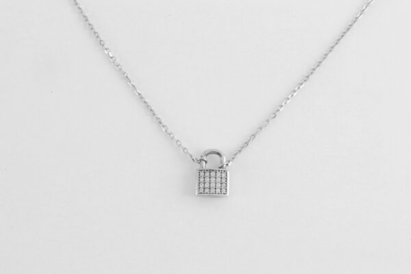 Collier in Sterlingsilber  mit Zirkonia – Bild 3