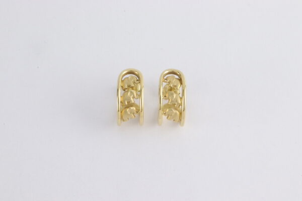 Ohrstecker in Gelbgold  mit Elefanten