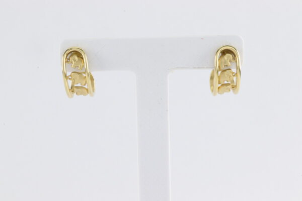 Ohrstecker in Gelbgold  mit Elefanten – Bild 6