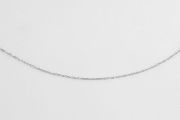 feine Gliederkette in Weißgold – Bild 2