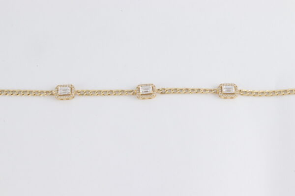 wunderschönes Armband in Gelbgold mit Zirkonia – Bild 2