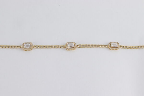 wunderschönes Armband in Gelbgold mit Zirkonia – Bild 3