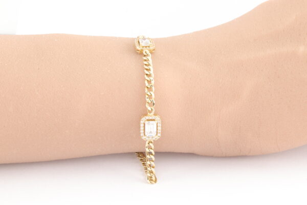 wunderschönes Armband in Gelbgold mit Zirkonia – Bild 7