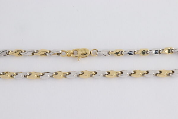 wunderschönes Armband in Weißgold und Gelbgold – Bild 2