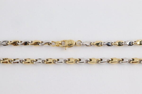 wunderschönes Armband in Weißgold und Gelbgold – Bild 3