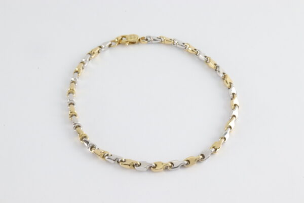 wunderschönes Armband in Weißgold und Gelbgold