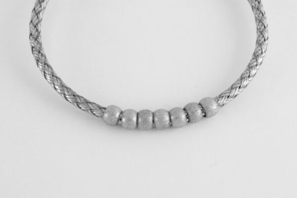 Armband in Sterlingsilber mattiert – Bild 2