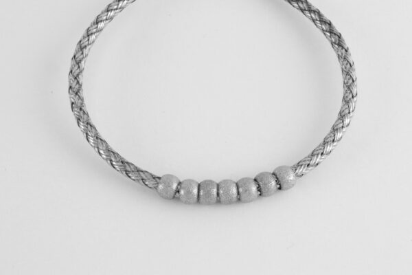 Armband in Sterlingsilber mattiert – Bild 4
