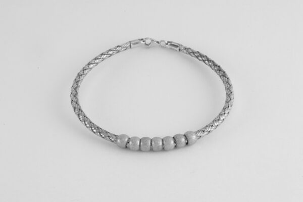Armband in Sterlingsilber mattiert – Bild 6