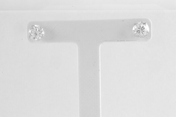 kleine Ohrstecker in Sterlingsilber mit Zirkonia – Bild 3