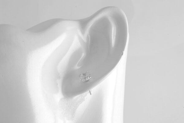 kleine Ohrstecker in Sterlingsilber mit Zirkonia – Bild 4