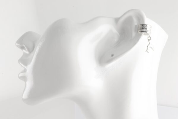 Ohrclip in Sterlingsilber mit Delphin – Bild 6