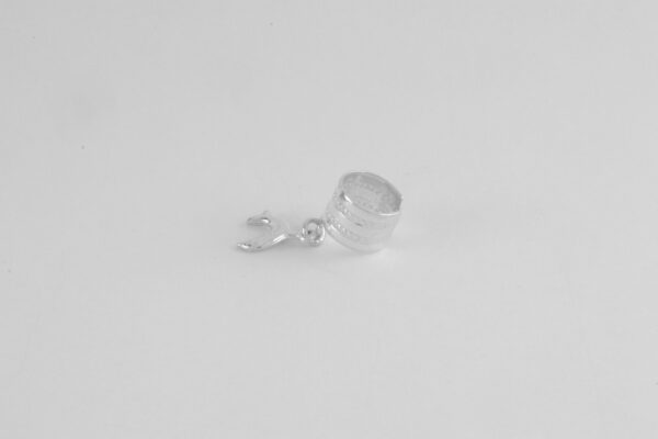Ohrclip in Sterlingsilber mit Delphin – Bild 7