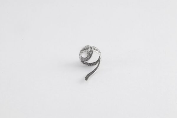 Ohrclip in Sterlingsilber als Schlange – Bild 2