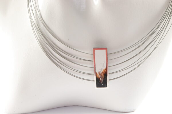 Collier in Sterlingsilber und Edelstahl – Bild 3