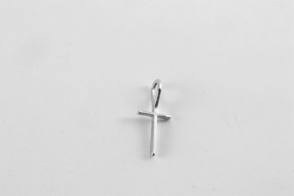 feines, einfaches Kreuz in Sterlingsilber – Bild 2