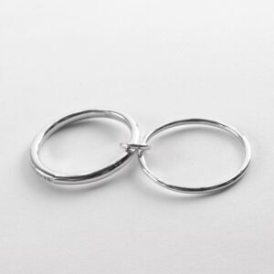 schmaler Ring in Sterlingsilber